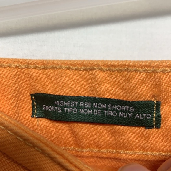 Wild fable Orange Highest Rise Mom Shorts - Picture 4 of 7